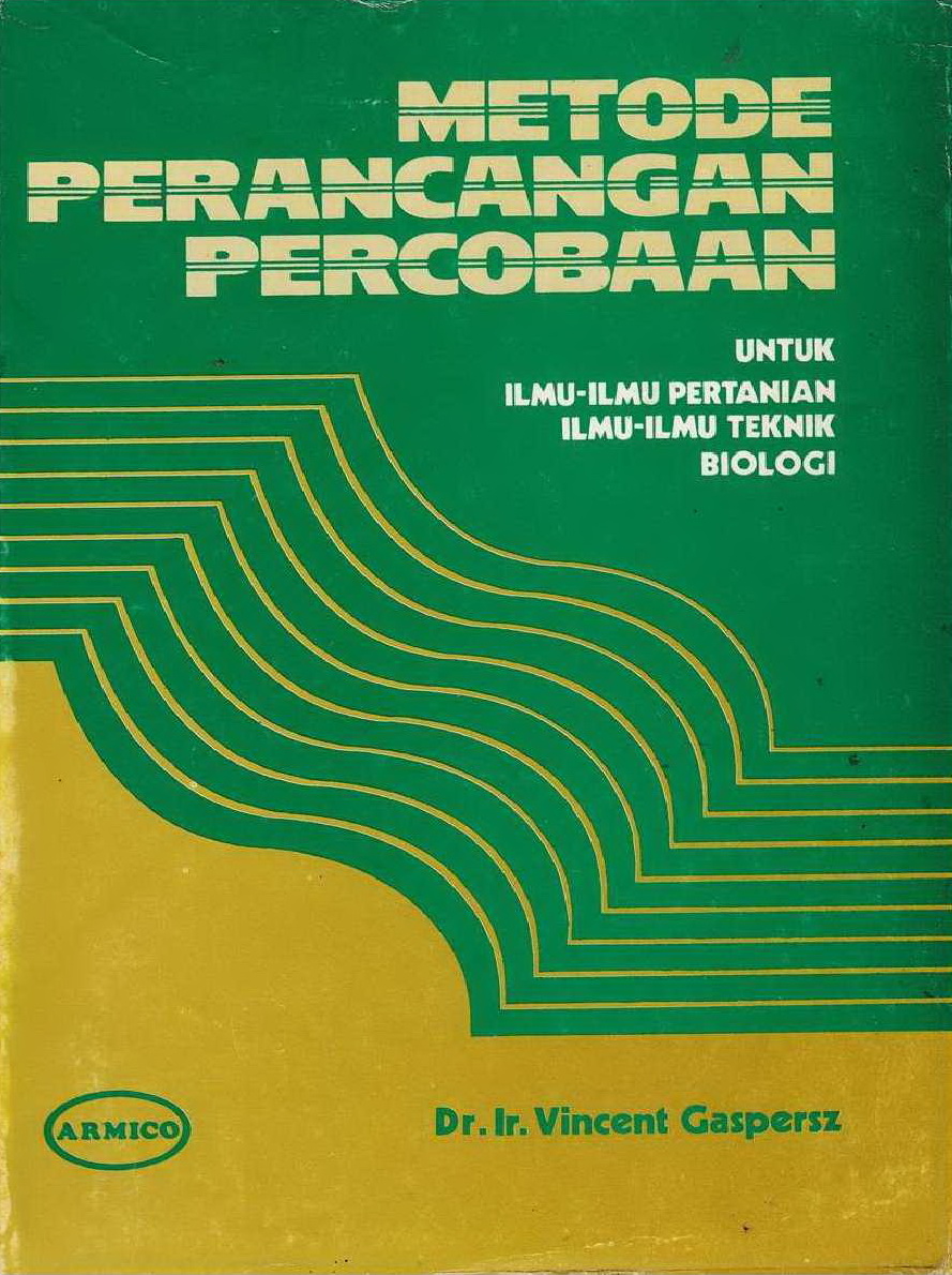 1991 Metode Perancangan Percobaan Untuk Ilmu-Ilmu Pertanian dan Ilmu-Ilmu Teknik Biologi VG